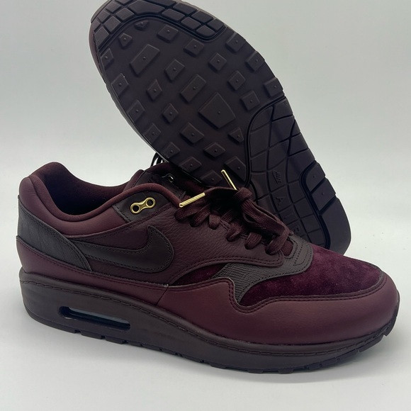 Nike Women's Air Max 1 '87 NBHD Burgundy Crush DV3888-600 no box - Picture 2 of 6